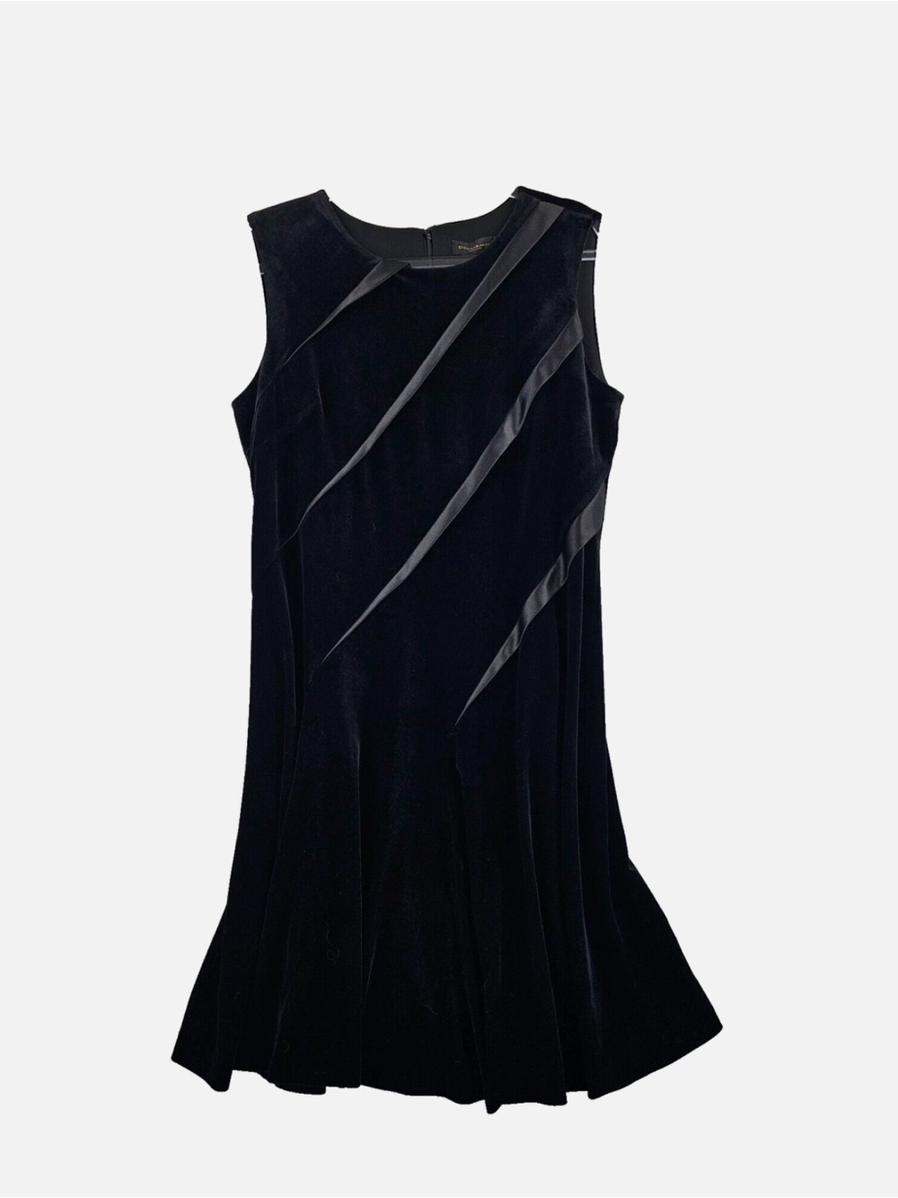 Donna Karan velvet and satin dress